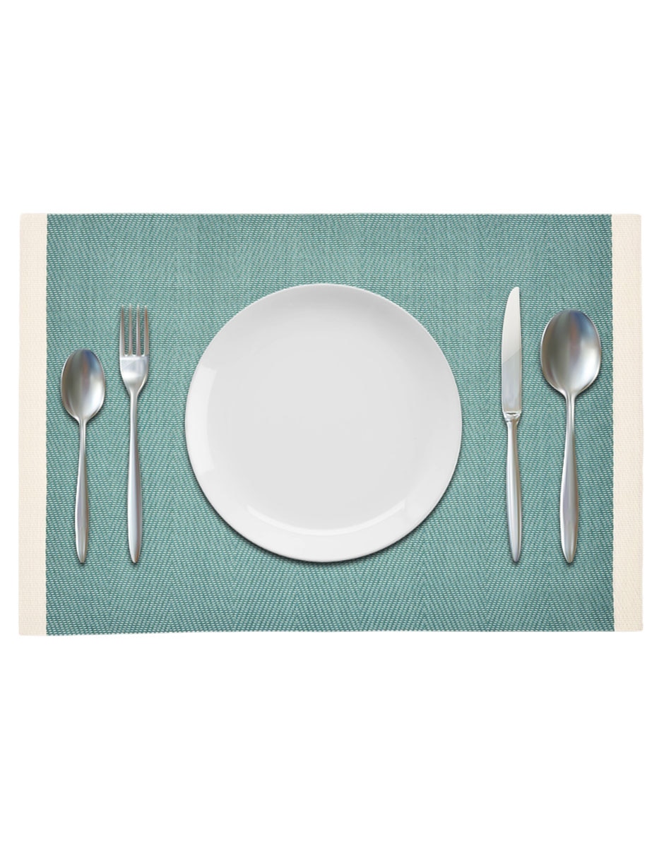 Mantel individual rectangular de PVC