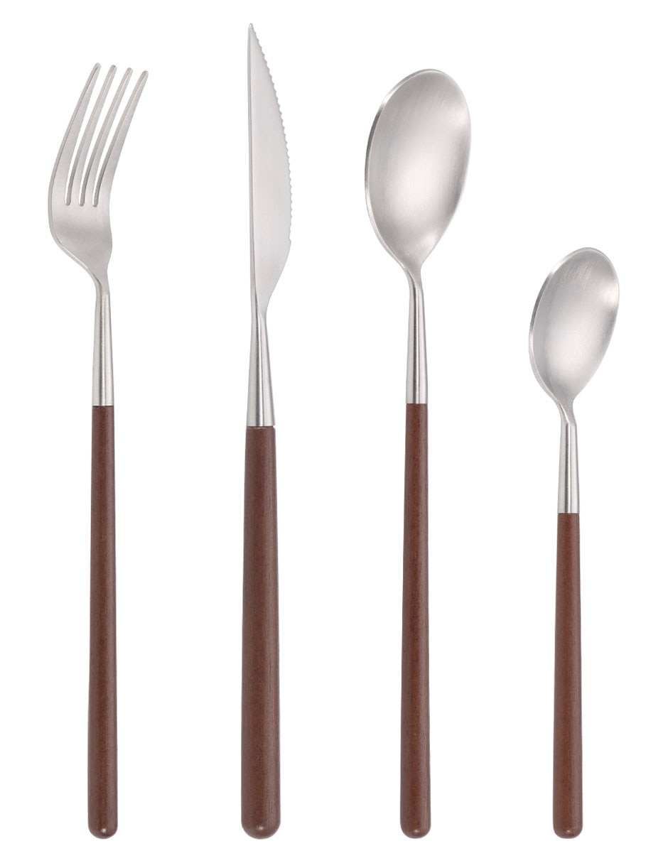 Set cubiertos de acero inoxidable 16 piezas 2