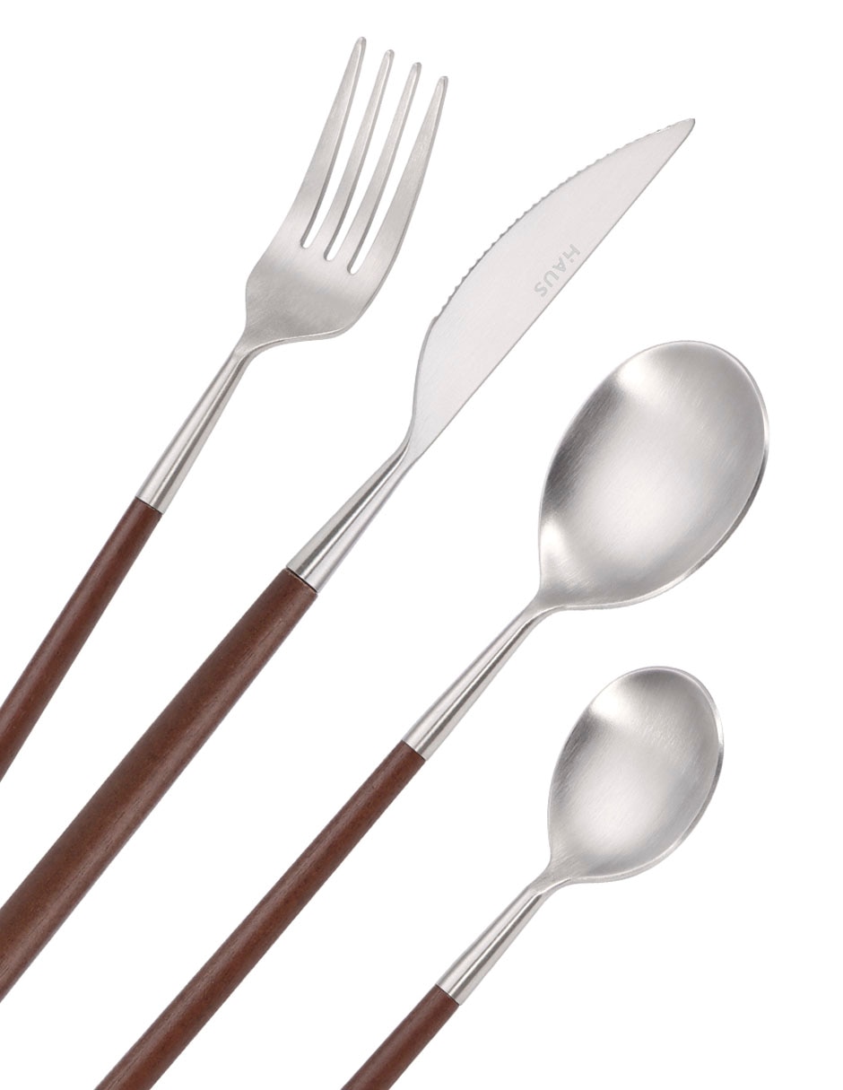 Set cubiertos de acero inoxidable 16 piezas 4