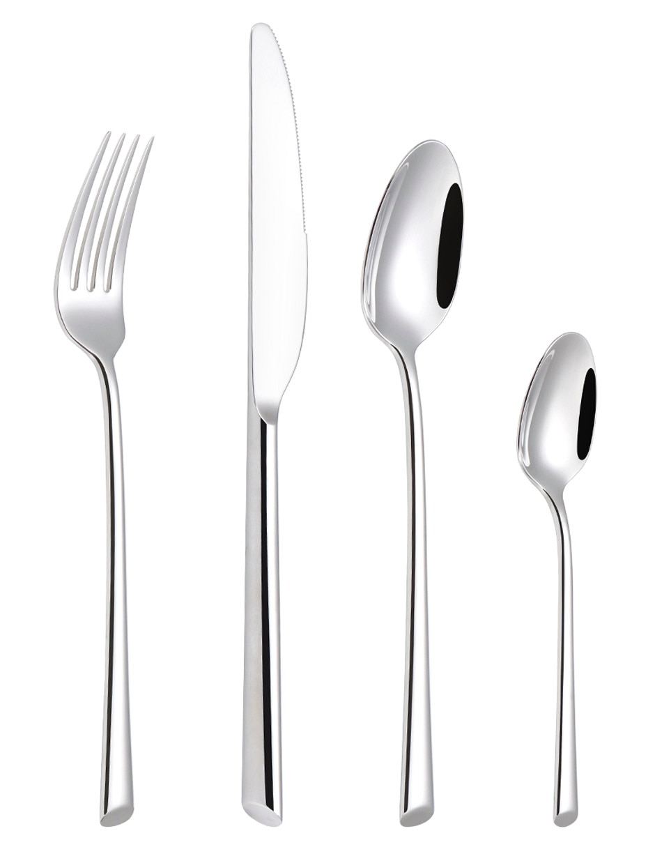 Set cubiertos de acero inoxidable 16 piezas 4
