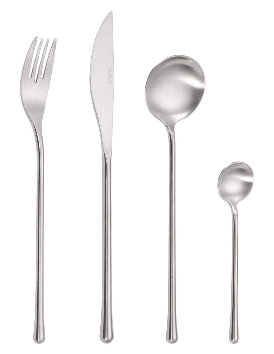 Set cubiertos Haus de acero inoxidable 16 piezas