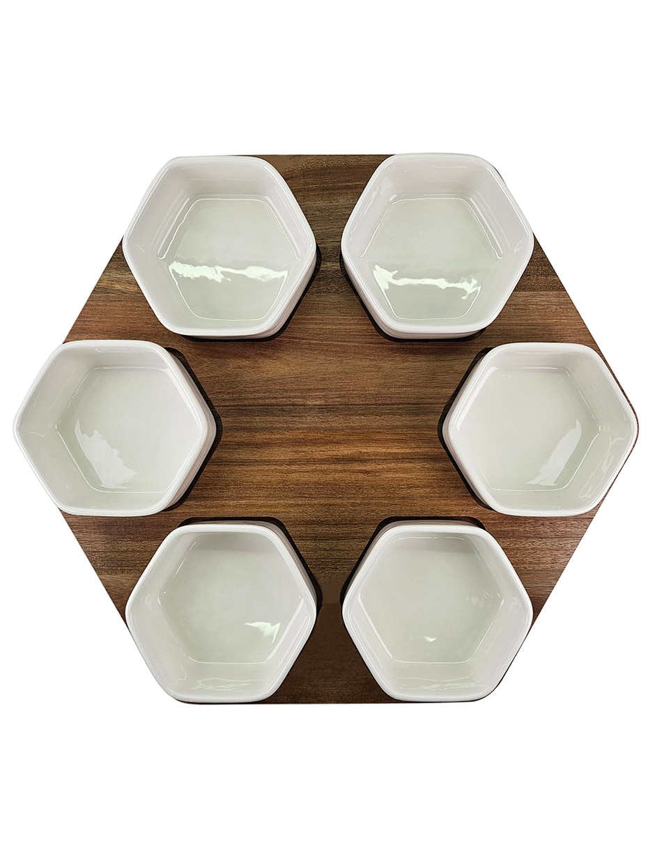 Set botanero de madera