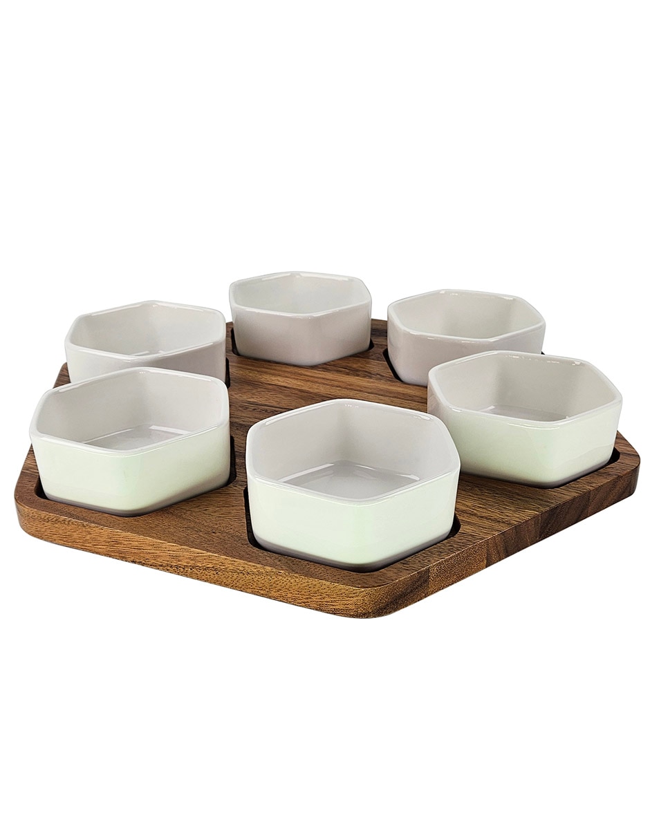 Set botanero de madera