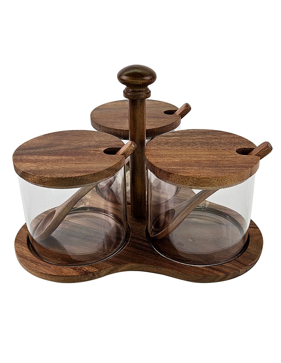 Set salsera Haus de madera 390 ml