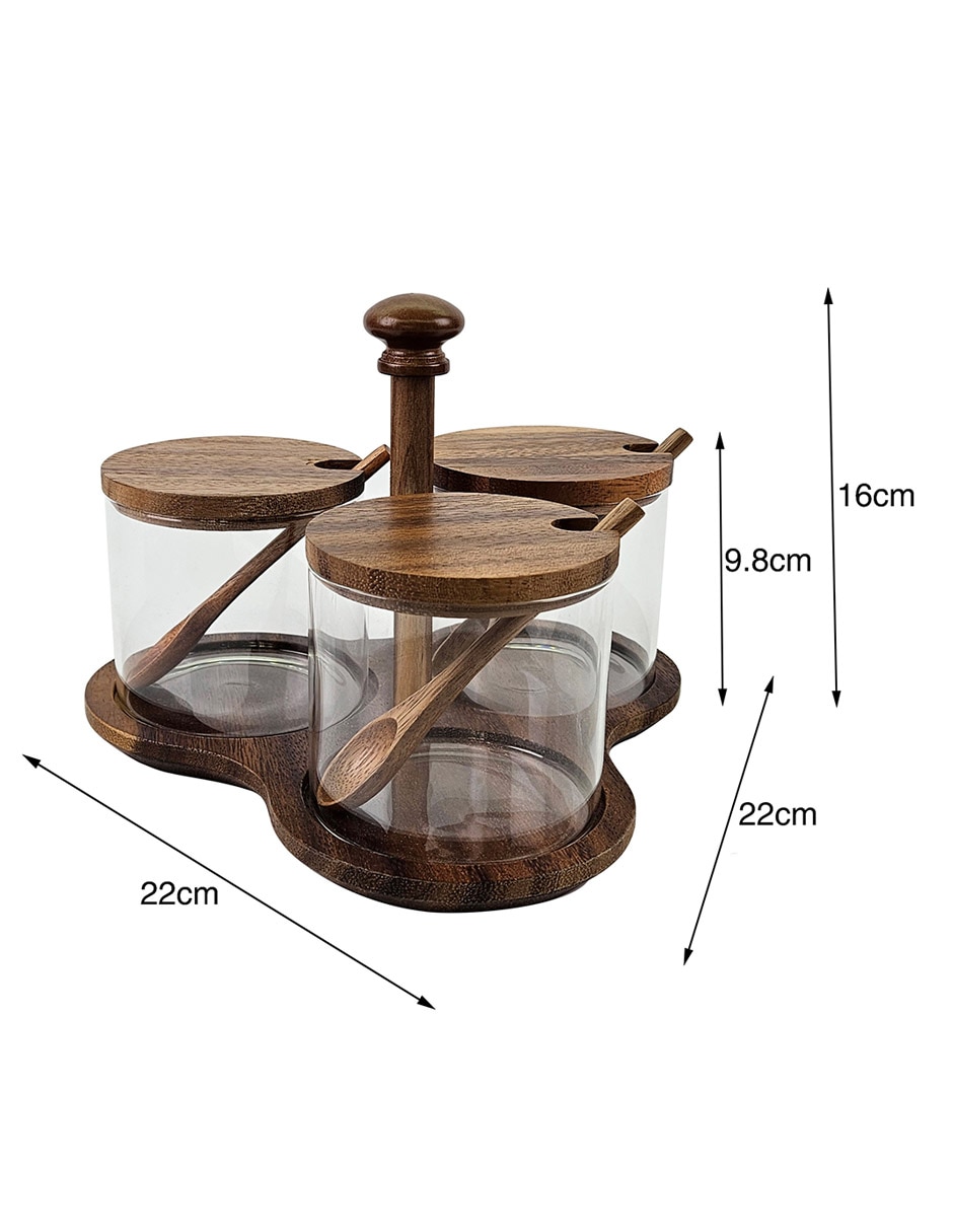 Set salsera Haus de madera 390 ml