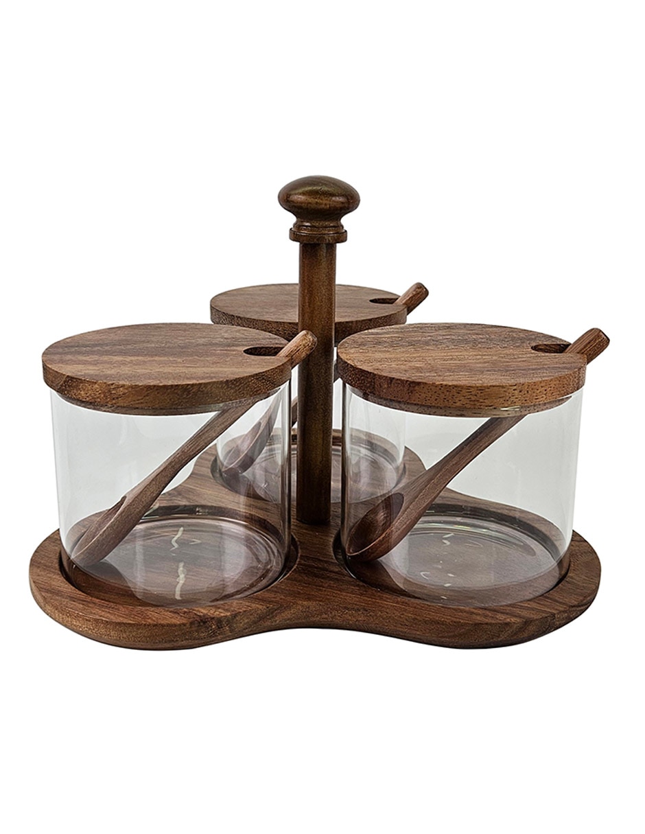 Set salsera Haus de madera 390 ml