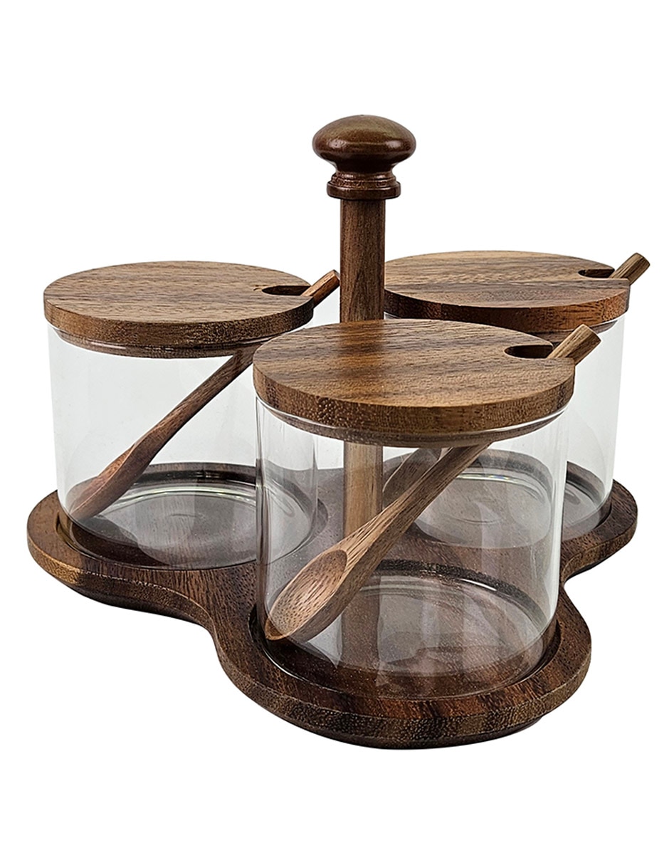 Set salsera Haus de madera 390 ml