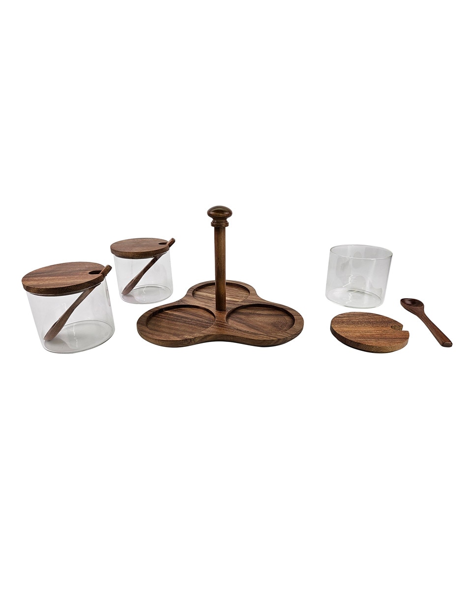 Set salsera Haus de madera 390 ml