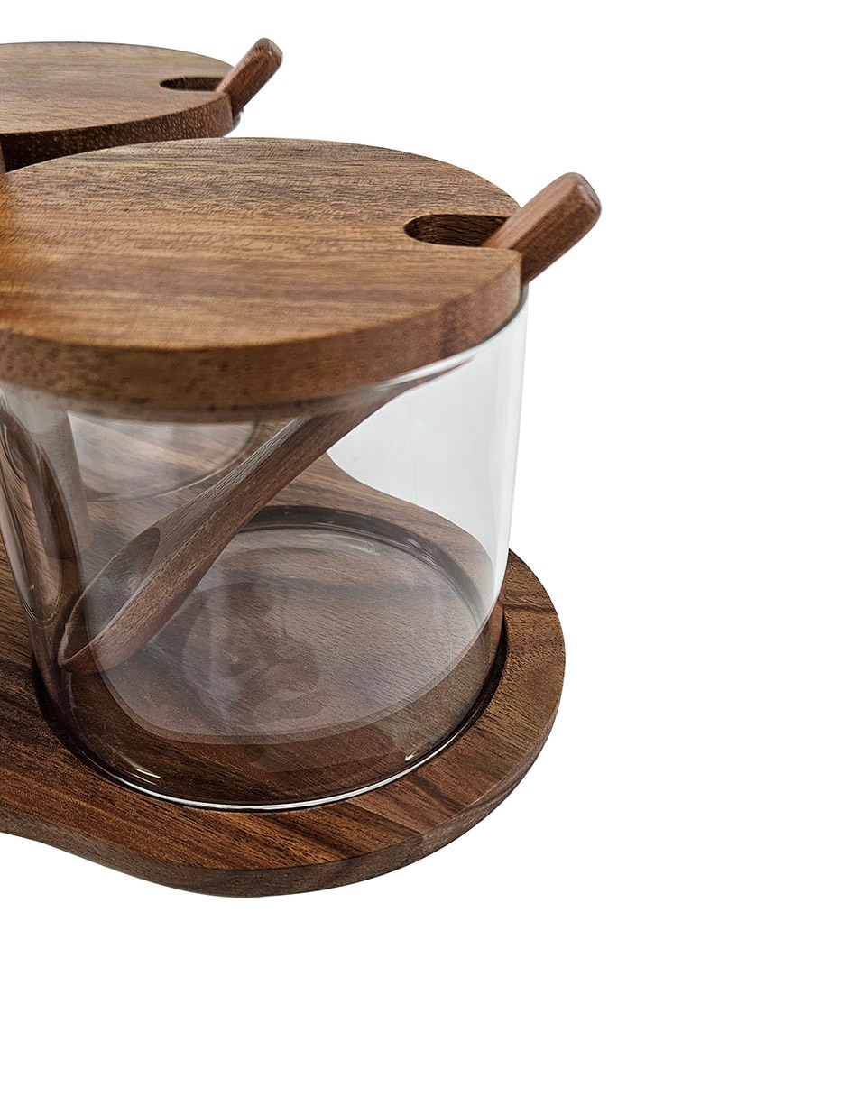 Set salsera Haus de madera 390 ml