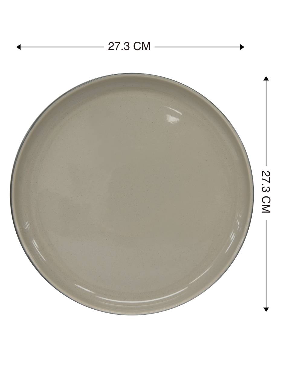 Plato trinche de stoneware