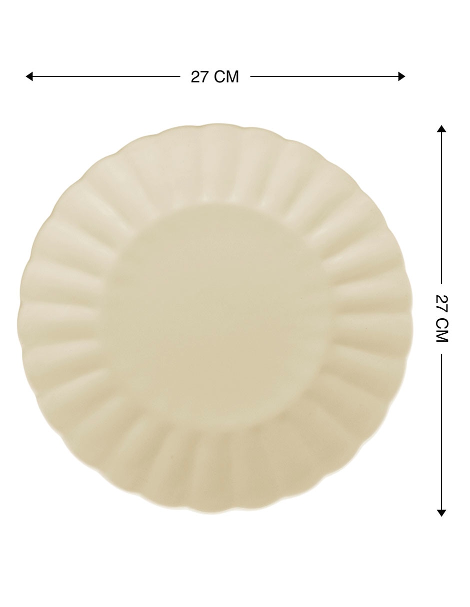 Plato trinche Oasis Tropical de stoneware 4
