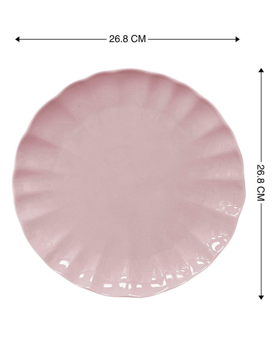 Plato trinche Oasis Tropical de stoneware 4