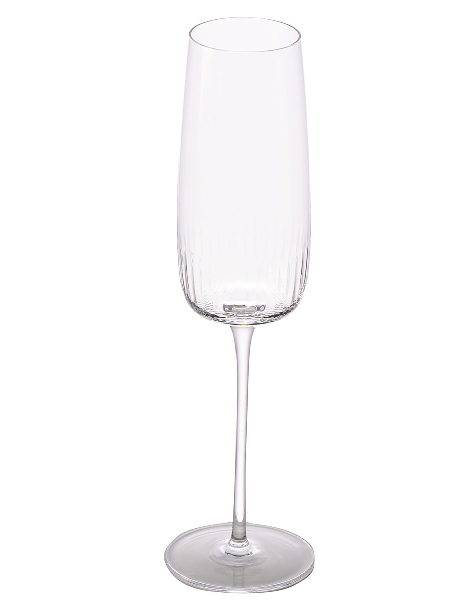 Copa flauta de vidrio