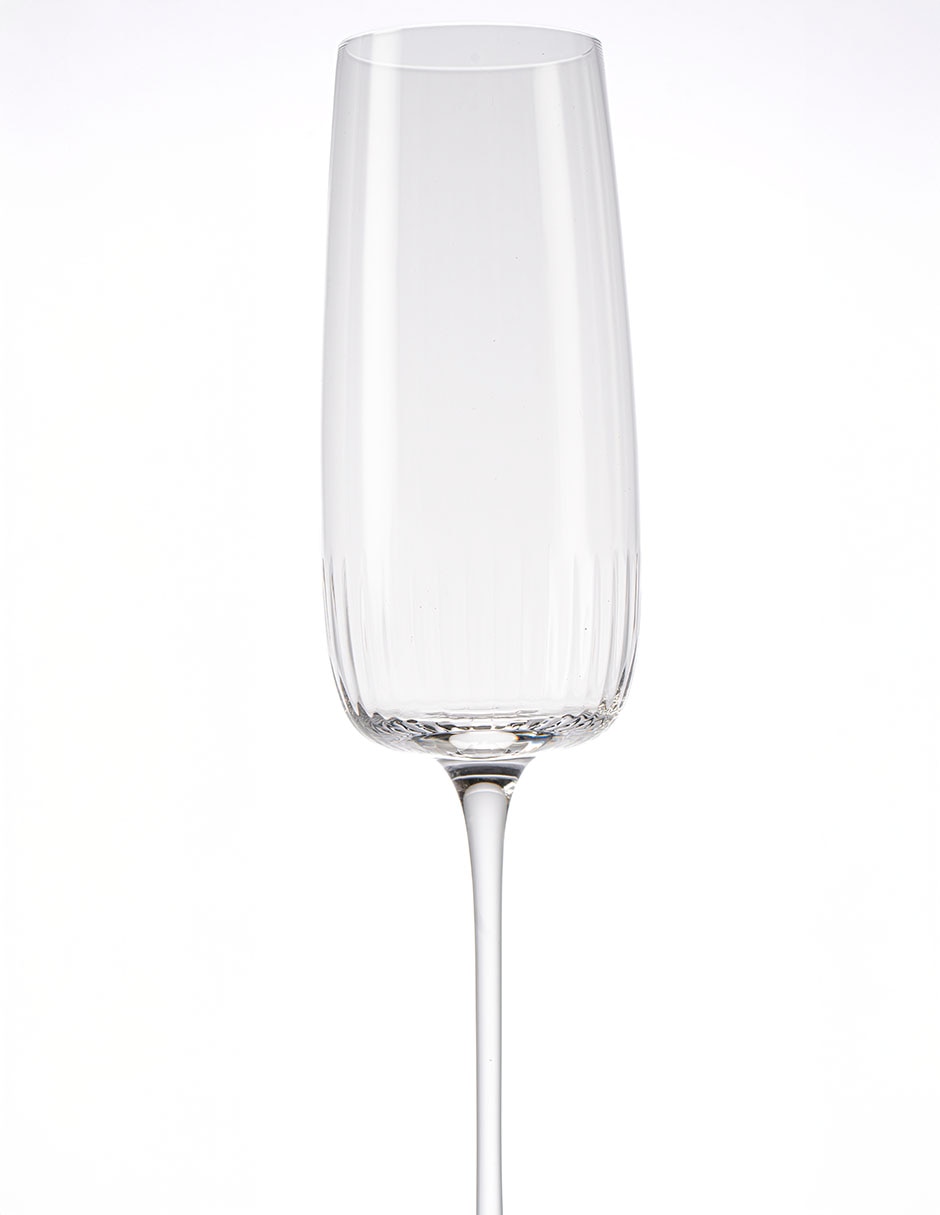Copa flauta de vidrio