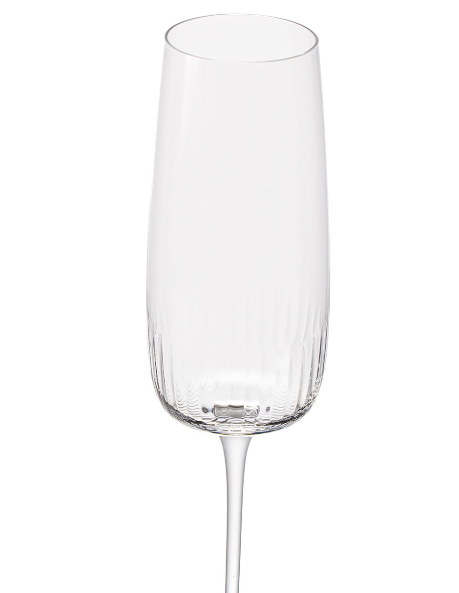 Copa flauta de vidrio