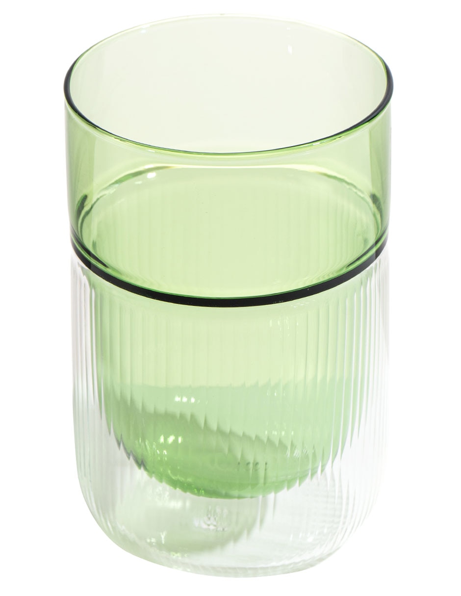 Vaso para agua de vidrio borosilicato