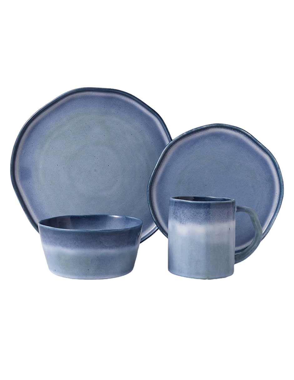 Vajilla cerrada Haus de stoneware para 4 personas
