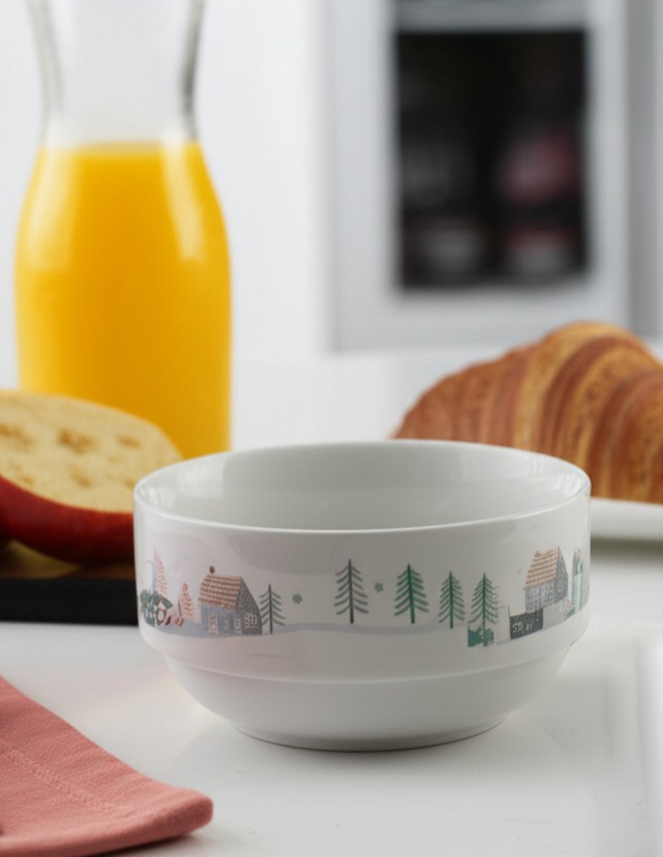 Bowl Landscape de porcelana 5