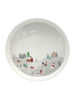 Plato postre Landscape de porcelana