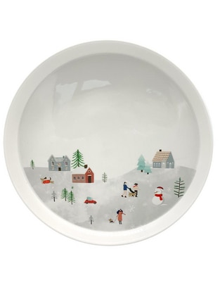 Plato trinche Landscape de porcelana
