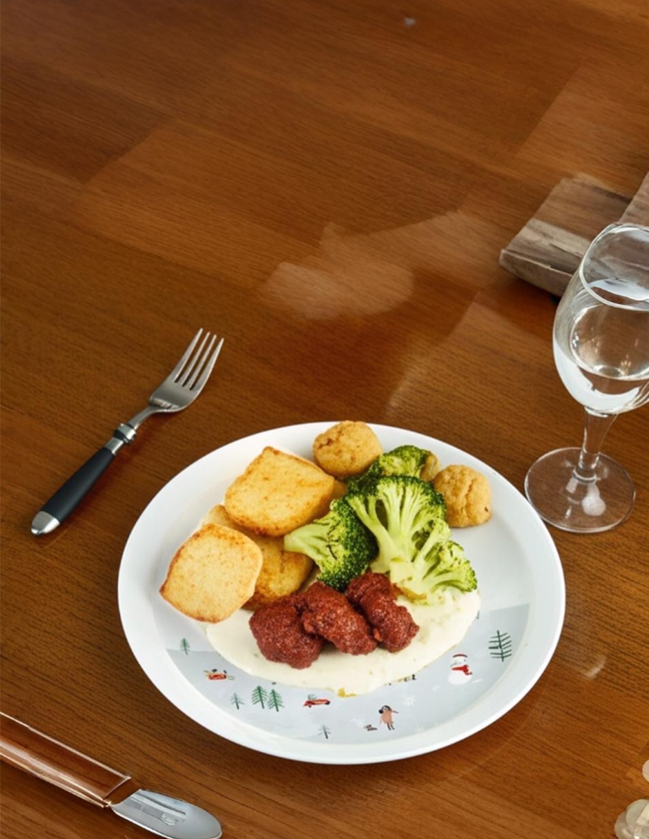 Plato trinche Landscape de porcelana 5
