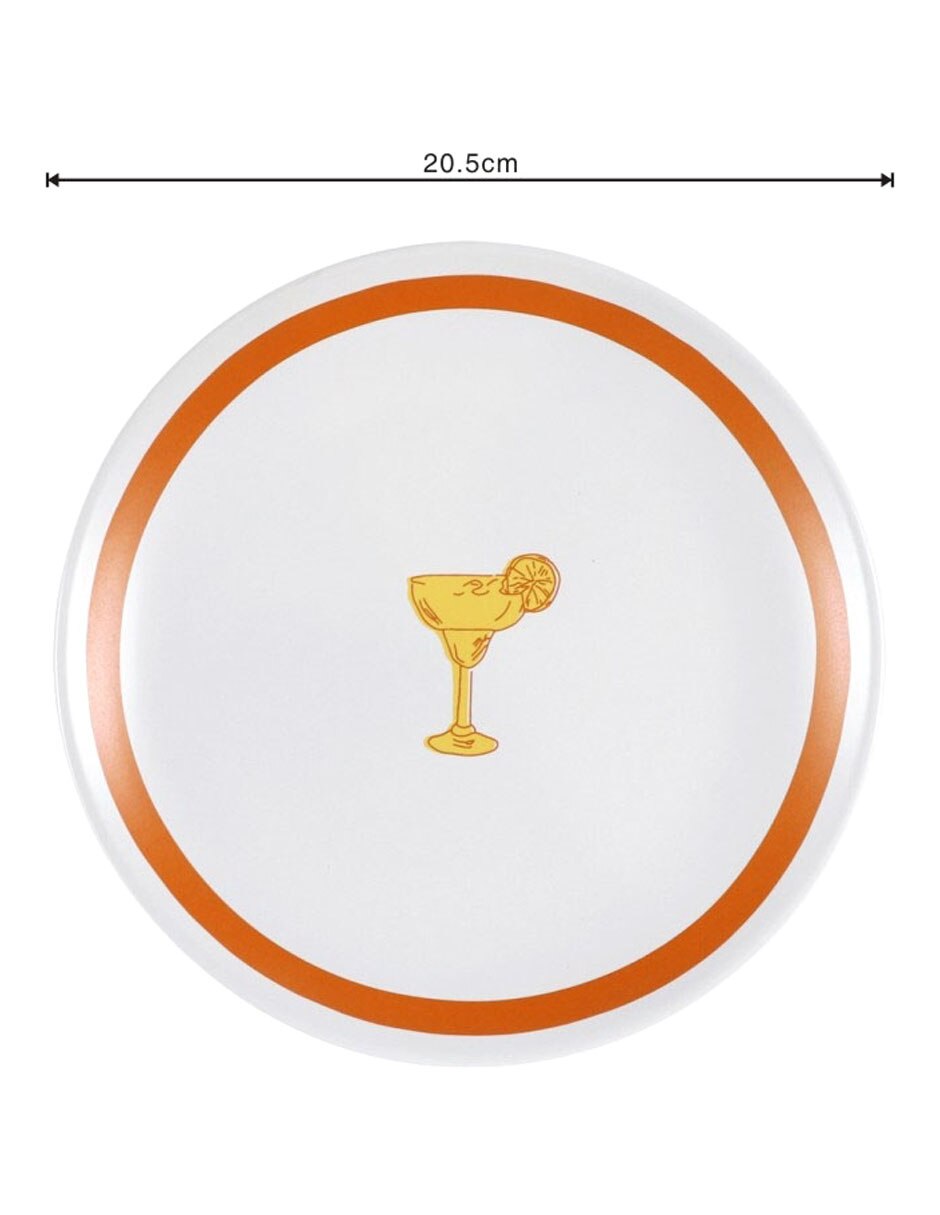 Plato ensalada de porcelana