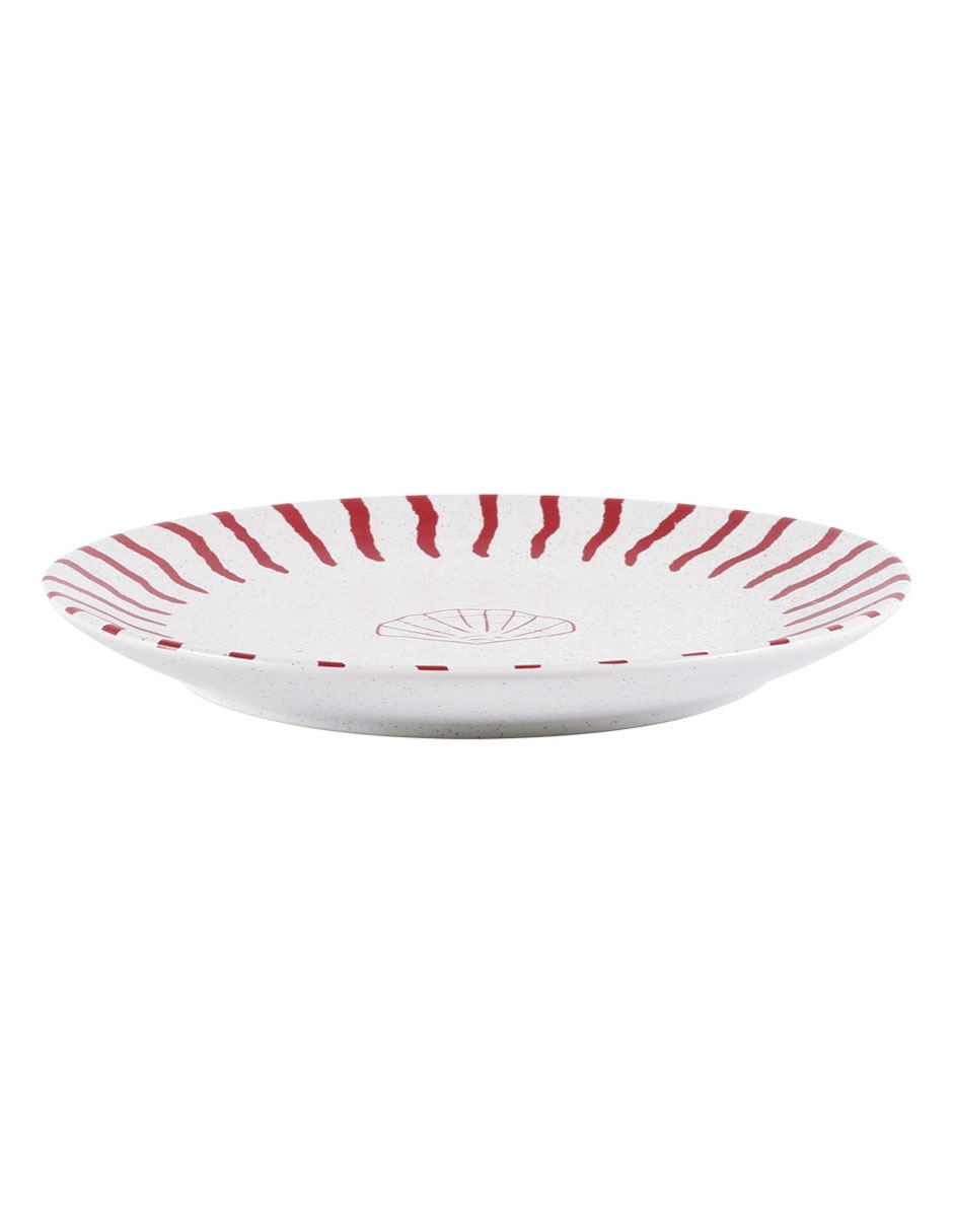 Plato ensalada Oasis Tropical de stoneware 1
