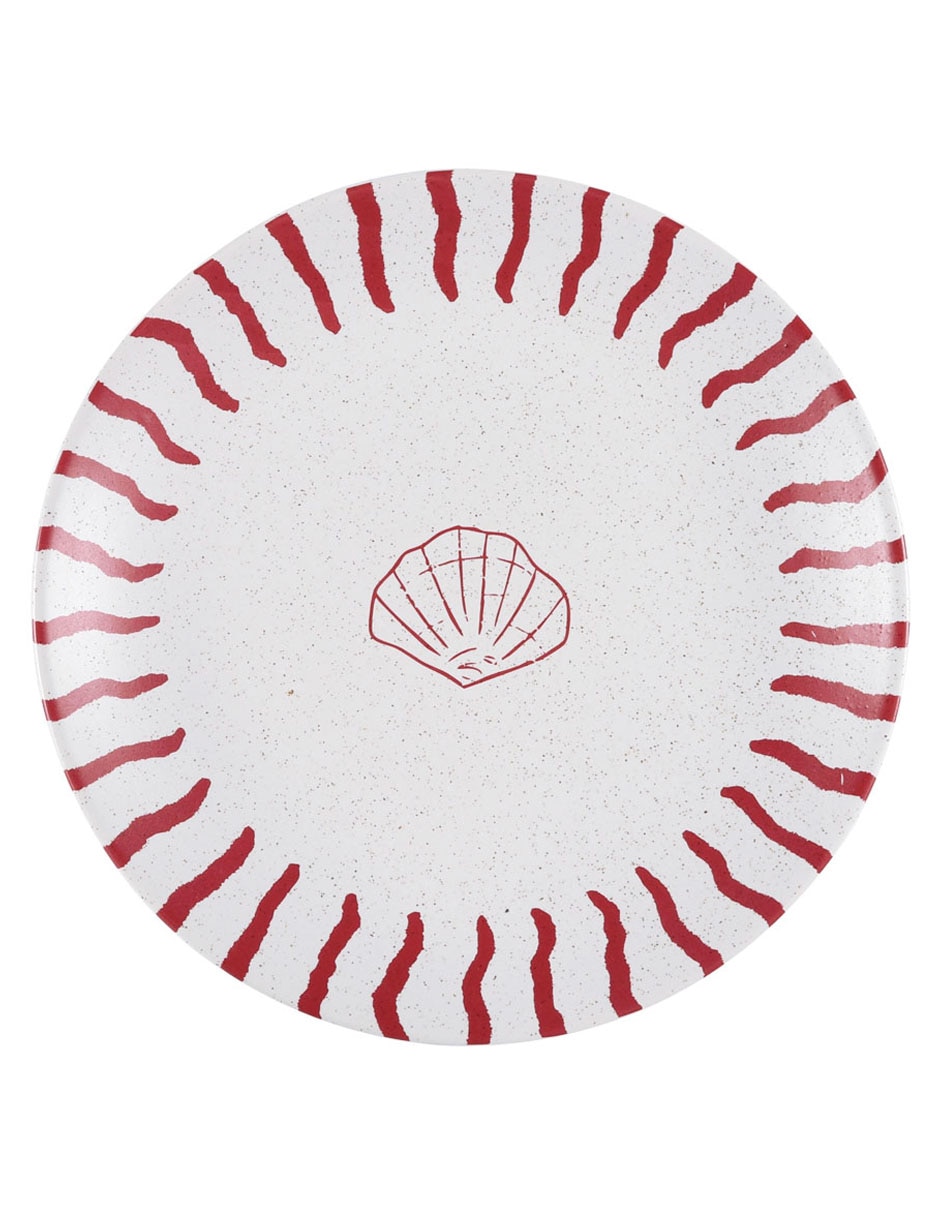 Plato ensalada Oasis Tropical de stoneware 2