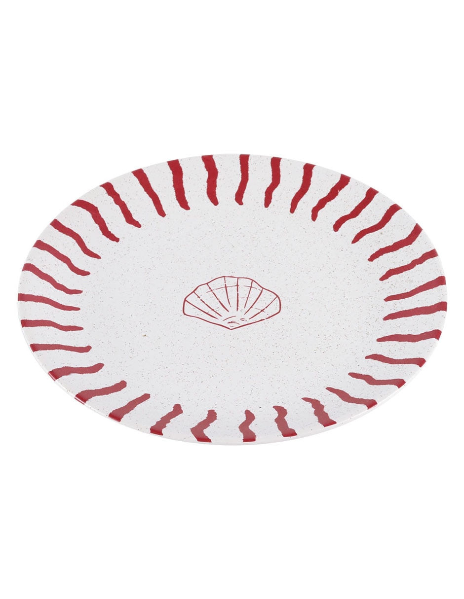 Plato ensalada Oasis Tropical de stoneware