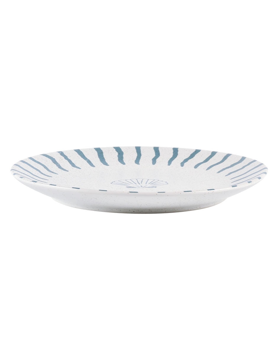 Plato ensalada Oasis Tropical de stoneware 1