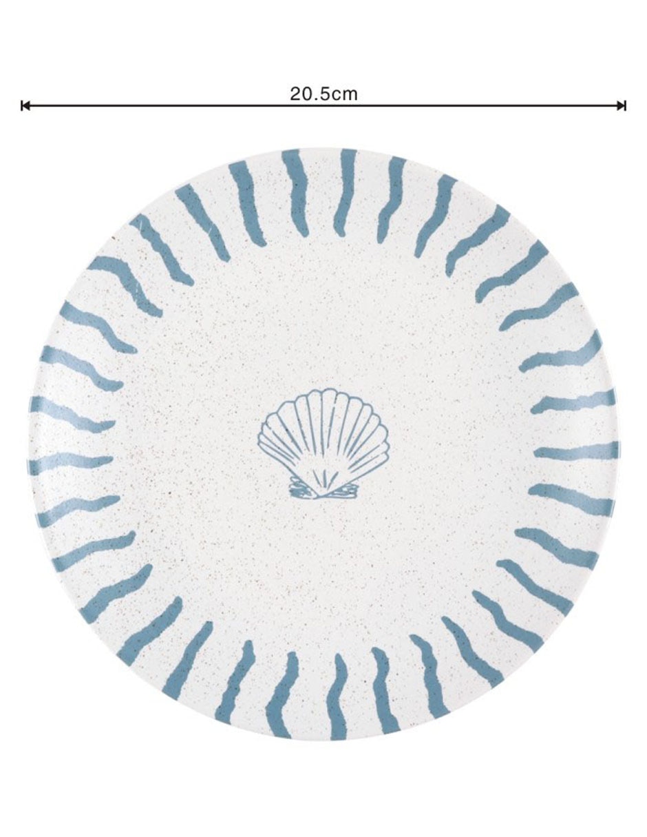 Plato ensalada Oasis Tropical de stoneware 4