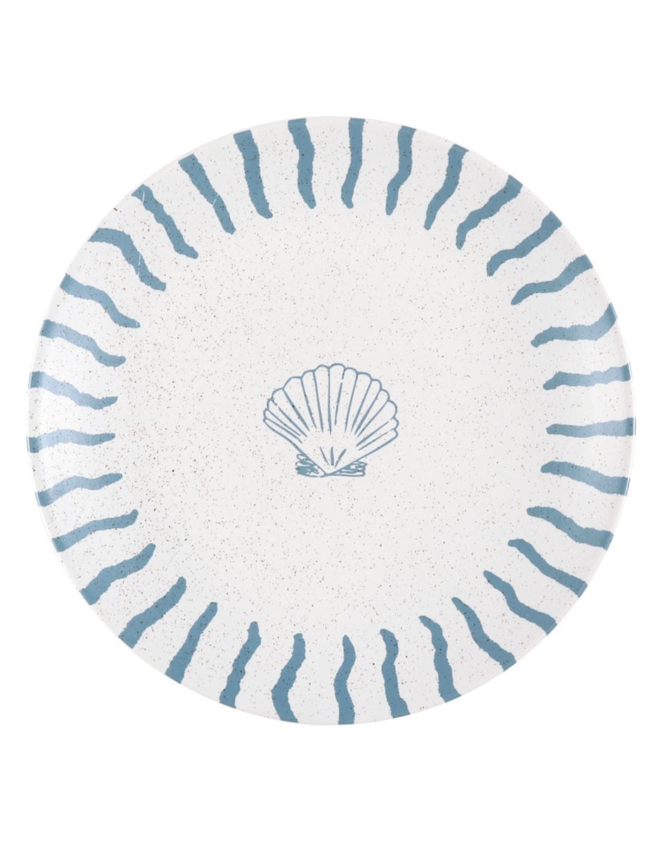 Plato ensalada Oasis Tropical de stoneware 2