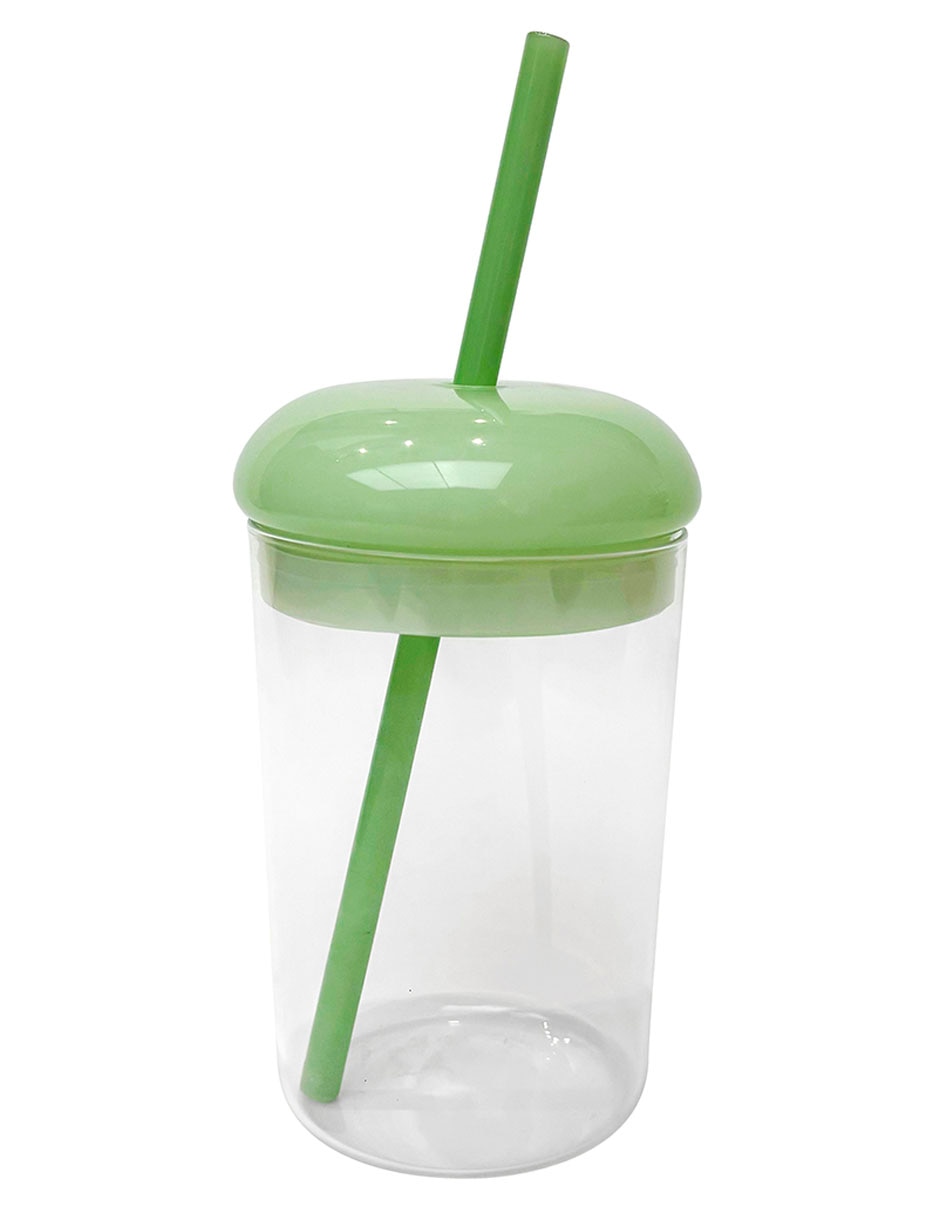 Set de vasos con tapa y popote con 3 piezas 4