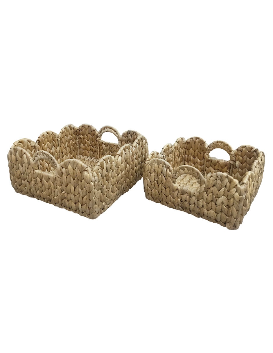 Set canasta con forma de cuadrado Haus Oasis Floral