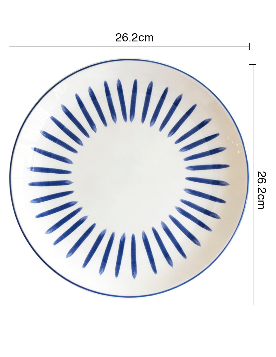 Plato trinche Santorini de cerámica 4
