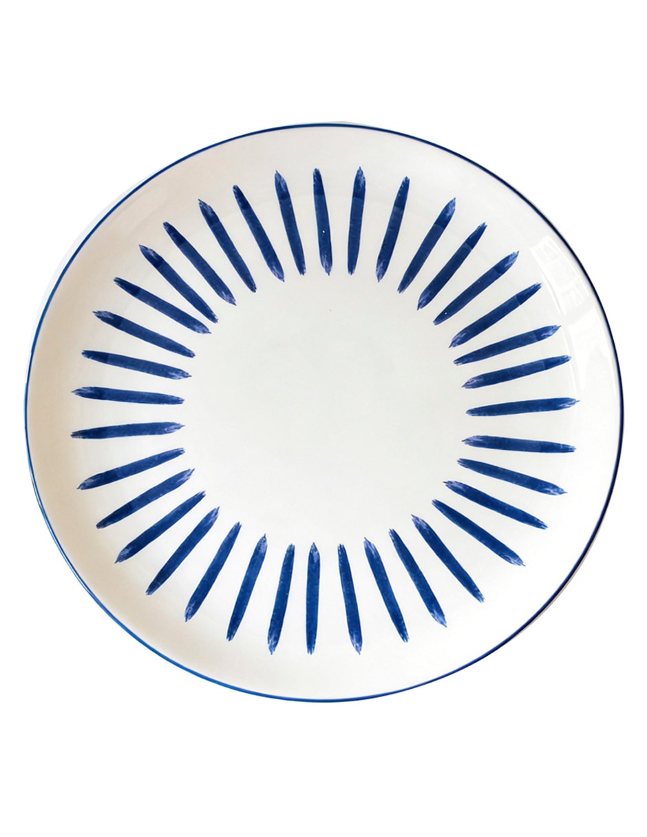 Plato trinche Santorini de cerámica 2