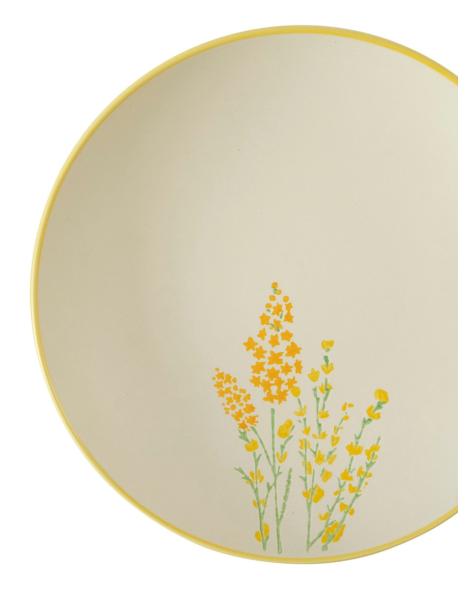 Plaro trinche Oasis Floral de cerámica