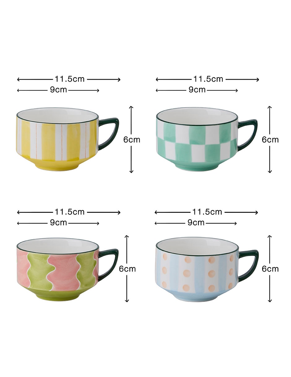 Set de tazas americanas Summug 4 piezas 6