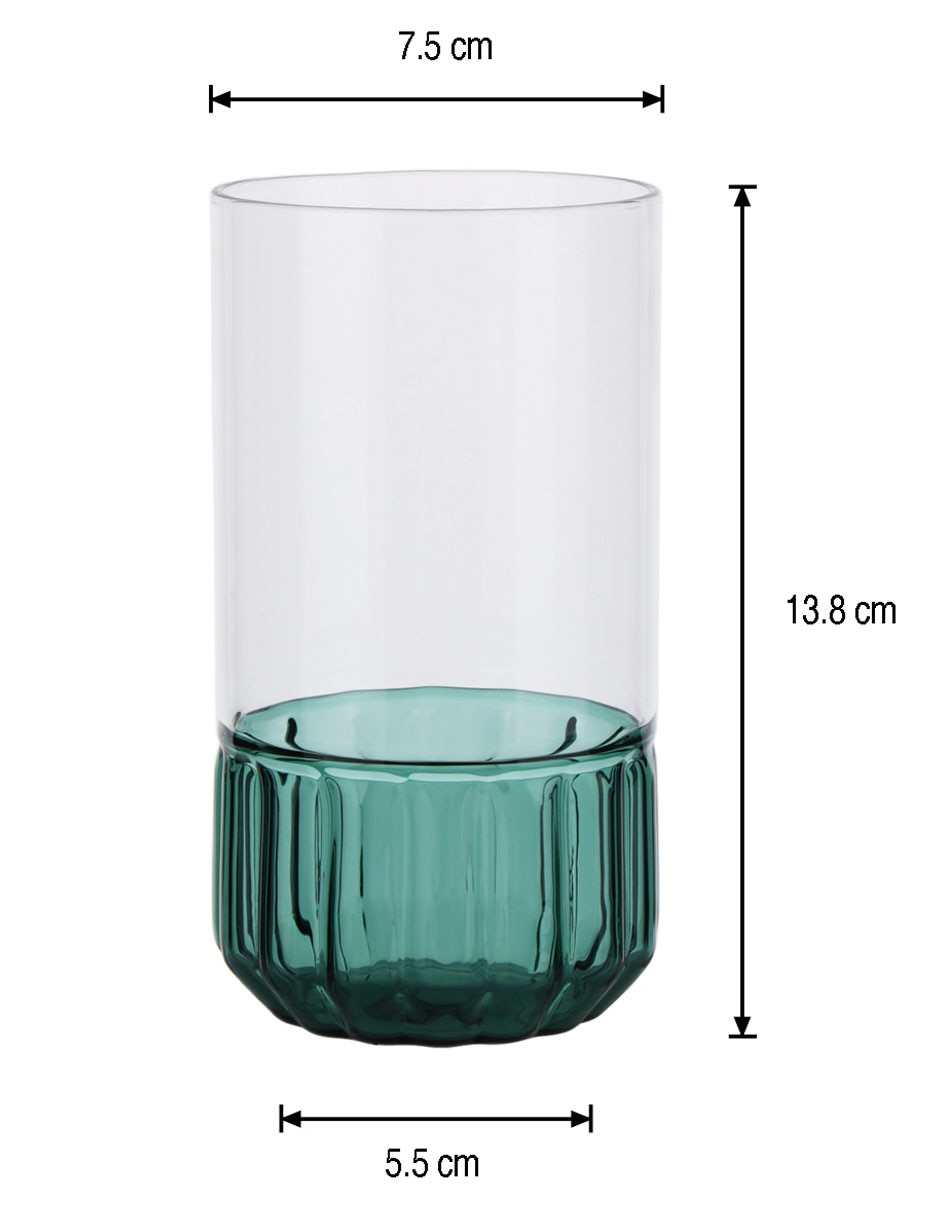 Vaso para agua Pascaup de vidrio 2
