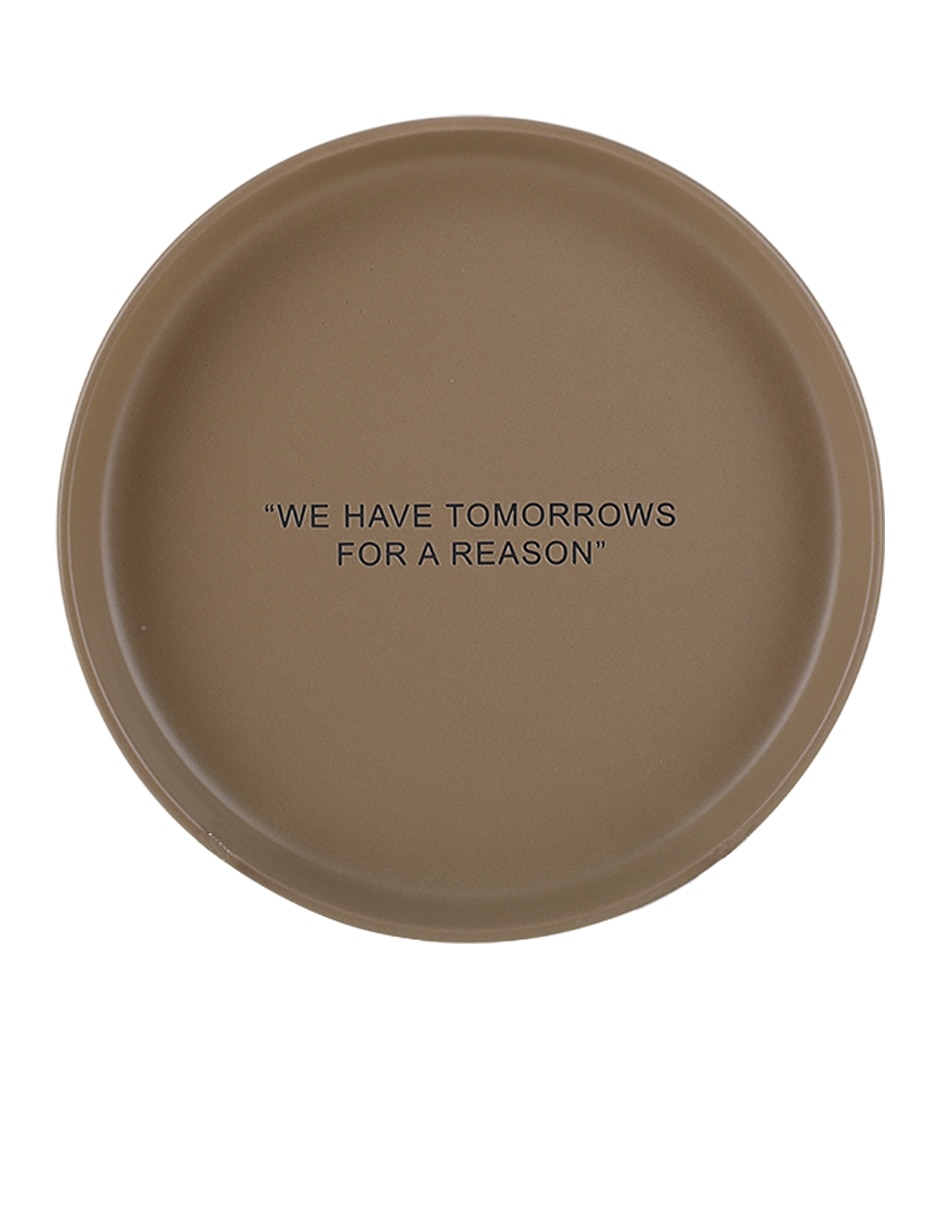 Plato trinche Thoughts de stoneware