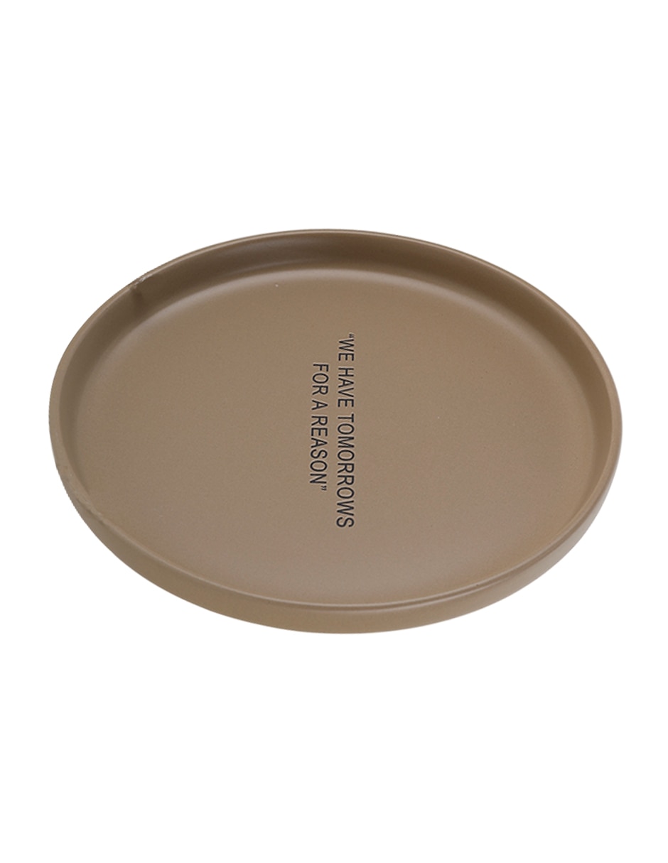 Plato postre Thoughts de stoneware