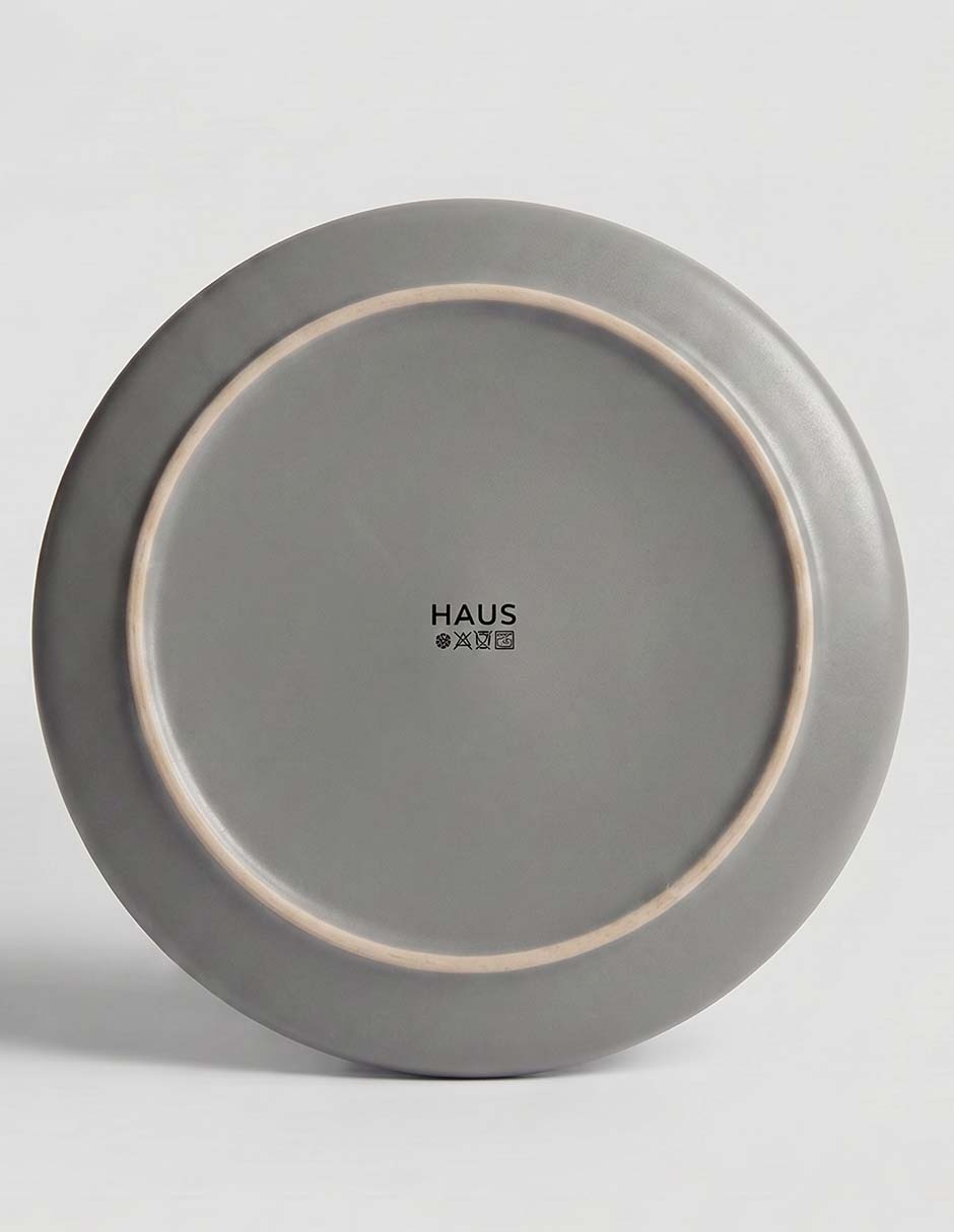 Plato trinche Affirmations de stoneware 3