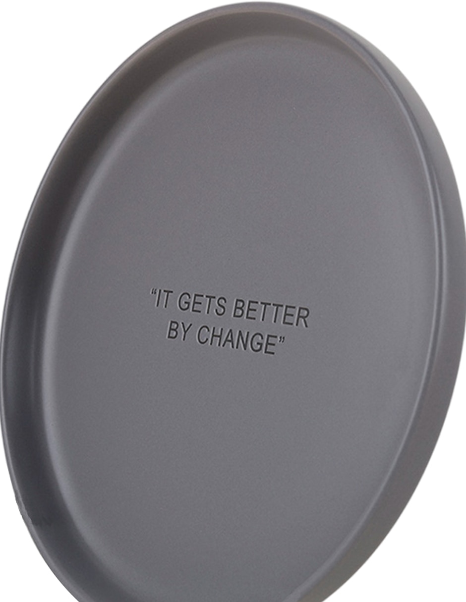 Plato trinche Affirmations de stoneware 6