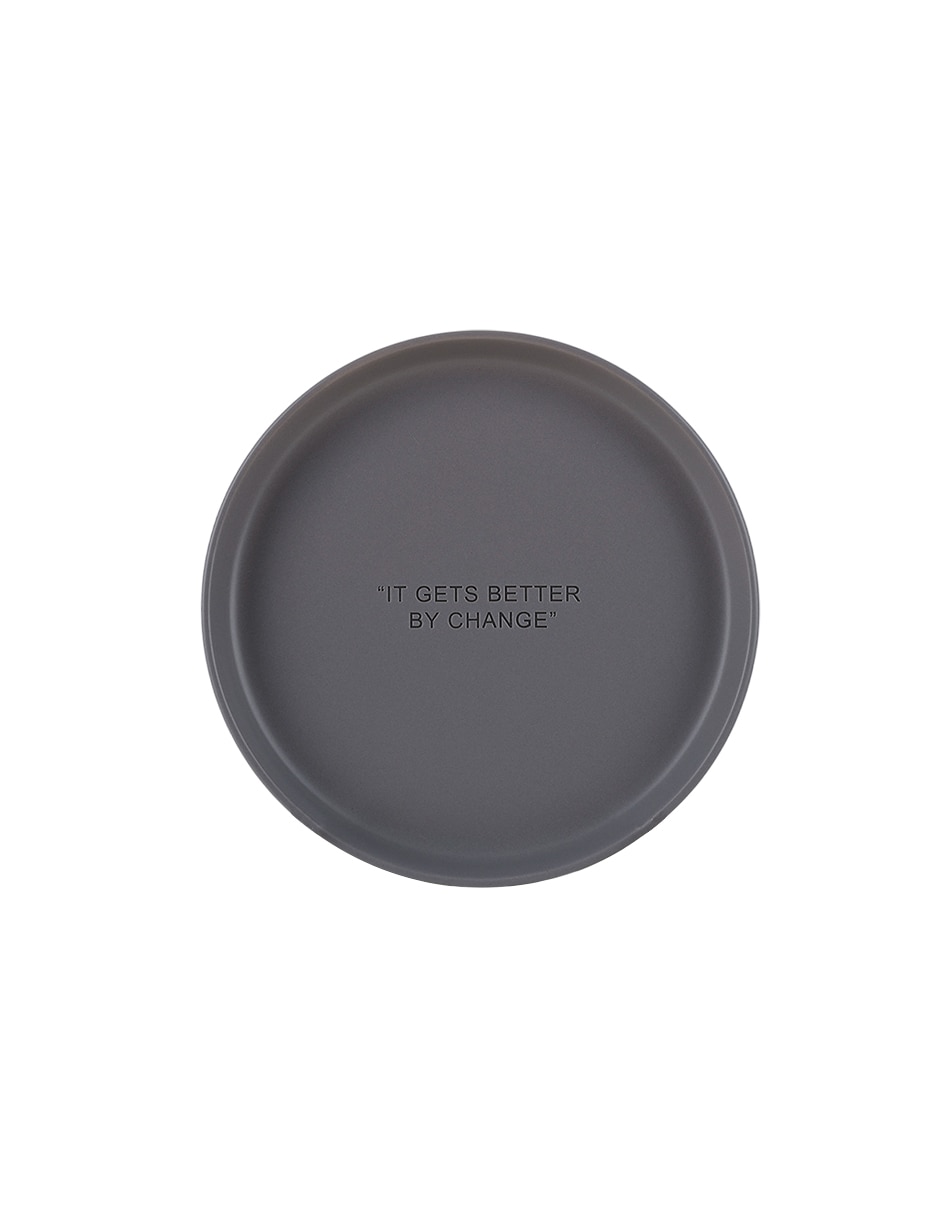 Plato postre Affirmations de stoneware
