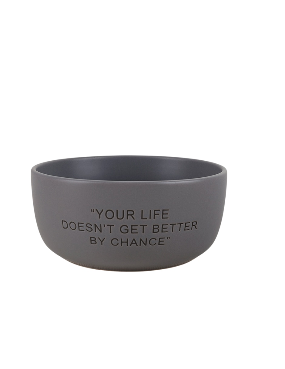 Plato sopa Affirmations de stoneware