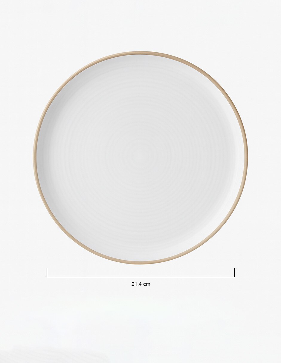 Plato postre exeter de stoneware 3