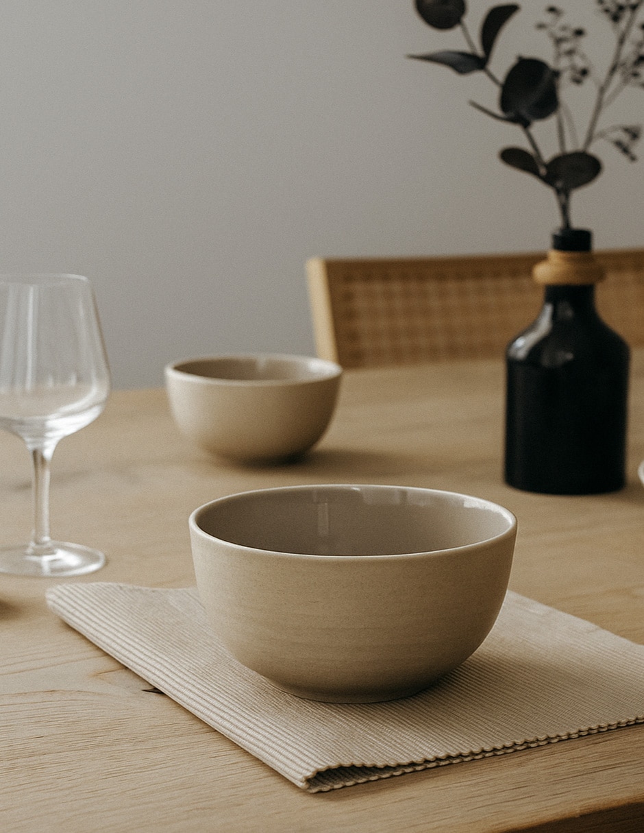 Plato sopa Cork de stoneware 2