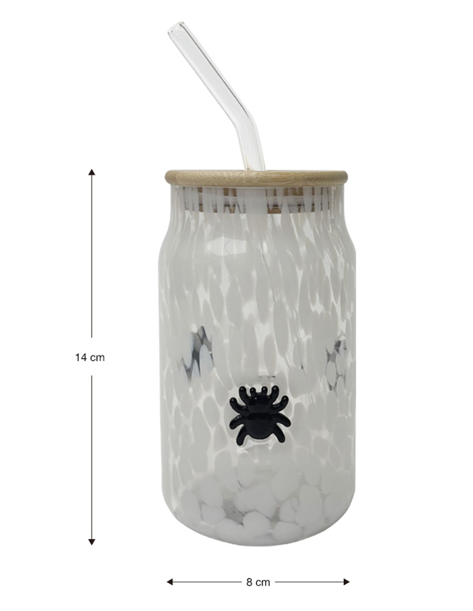 Vaso con tapa de vidrio 3