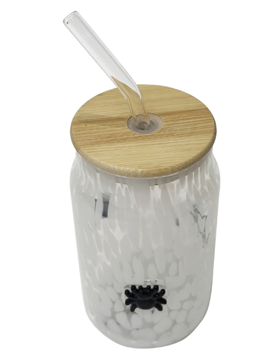 Vaso con tapa de vidrio 2