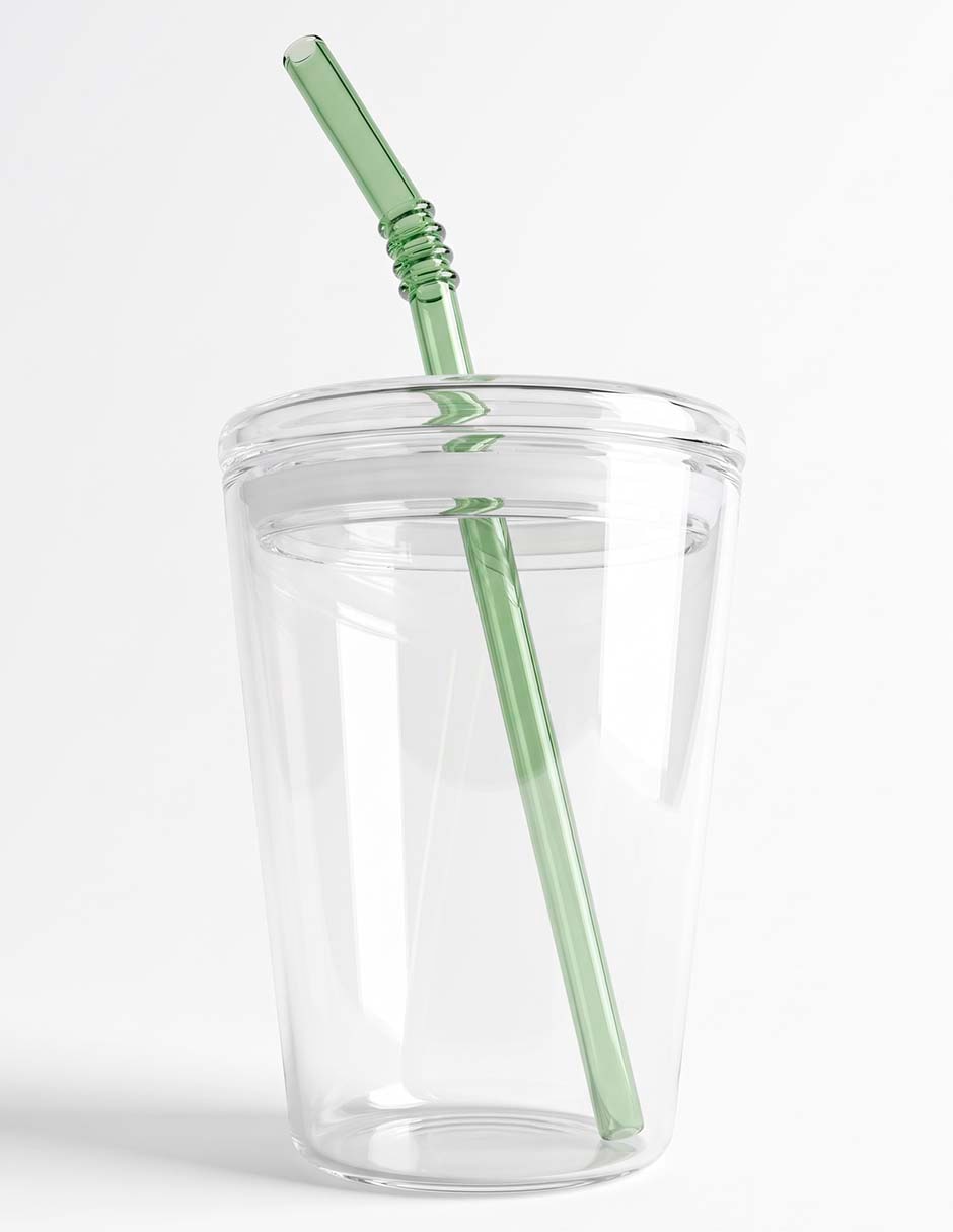 Vaso para jugo de vidrio